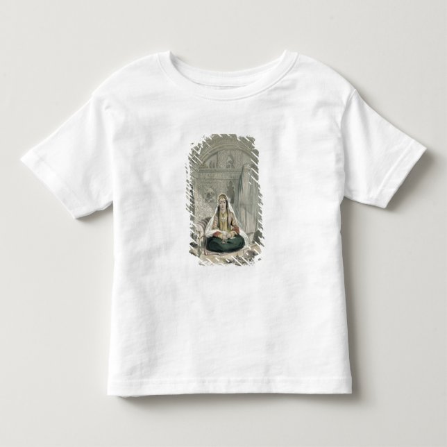 Camiseta De Bebé Damas de Caubul en su Costú de entrada y salida (Anverso)