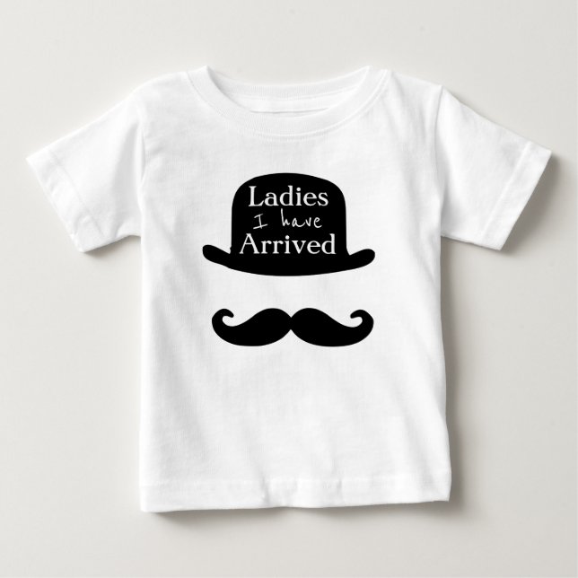 Camiseta De Bebé Damas que he llegado (Anverso)