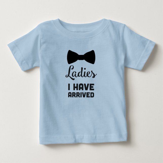 Camiseta De Bebé Damas que he llegado (Anverso)