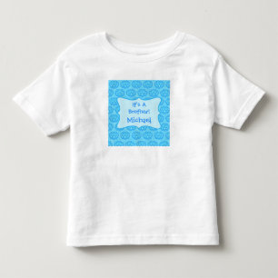 Camiseta De Bebé Damasco azul Es un nombre de hermano niños persona