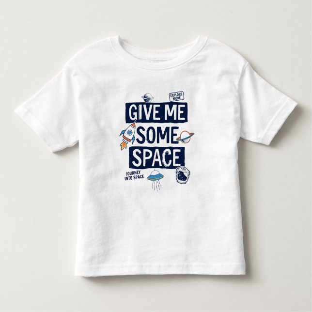 Camiseta De Bebé Dame algo de espacio (Anverso)