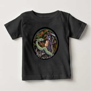 Camiseta De Bebé DAME SUS DRAGONES, arte medieval, Jordan Peterson