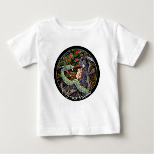 Camiseta De Bebé DAME SUS DRAGONES, arte medieval, Jordan Peterson
