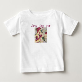 Camiseta De Bebé Dance Sing Hummingbird Art Baby Tutu