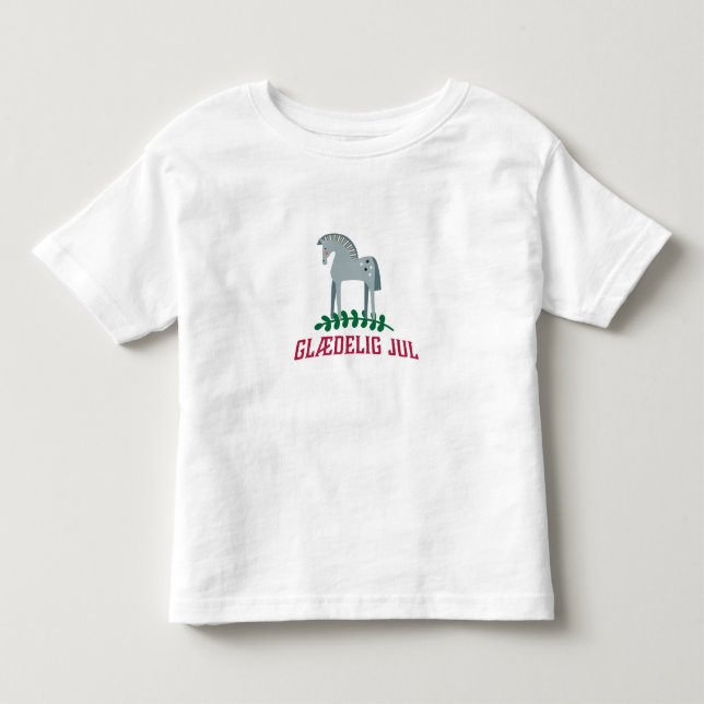 Camiseta De Bebé Danés Feliz Navidad Dala Horario (Anverso)