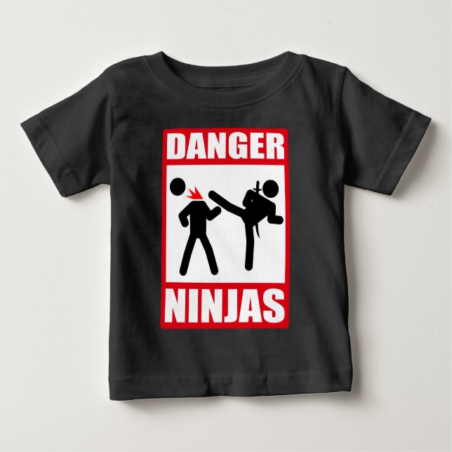 Camiseta De Bebé Danger Ninjas (Anverso)