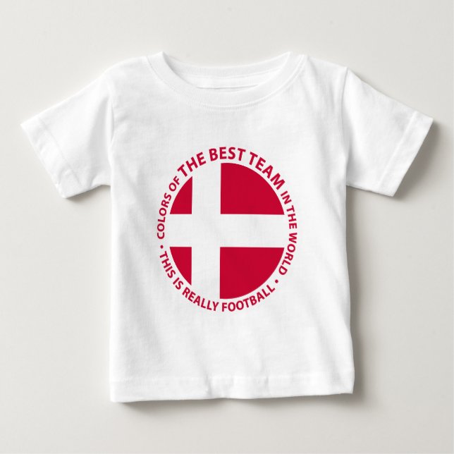 Camiseta De Bebé Danmark Shield (Anverso)