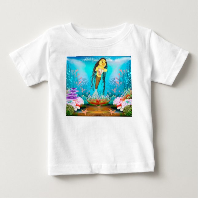 Camiseta de bebé Danni la Sirena (Anverso)