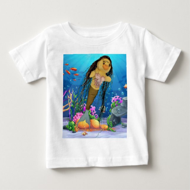 Camiseta De Bebé Danni la sirena (Anverso)