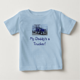 Camiseta De Bebé ¡dantruck, camionero de mi papá!