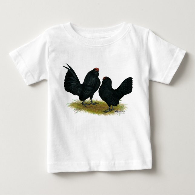 Camiseta De Bebé D'Anvers Black Bantams (Anverso)