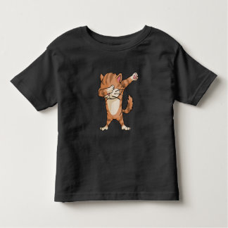 Camiseta De Bebé Danza linda de Dabber del gato del lenguado