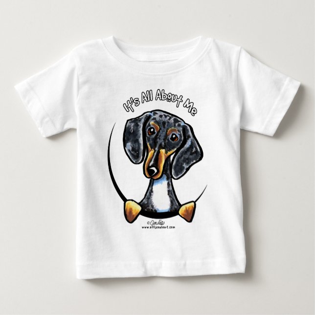 Camiseta De Bebé Dapple Dachshund Es Todo Sobre Mí (Anverso)