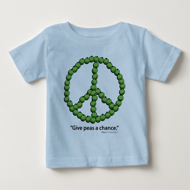 Camiseta De Bebé Dar A Peas Una Oportunidad (Anverso)