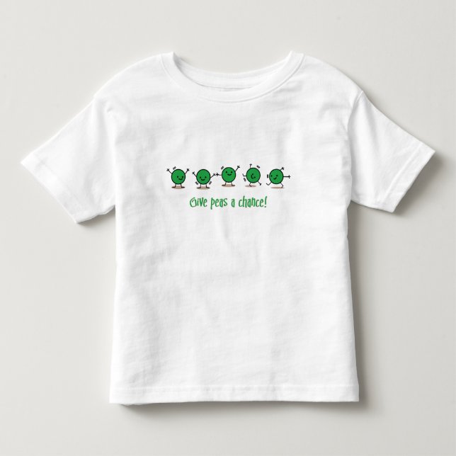 Camiseta De Bebé Dar una oportunidad a los guisantes (Anverso)