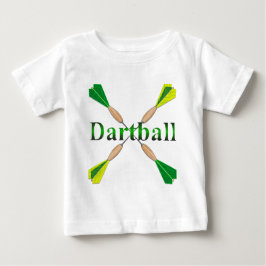 Camiseta De Bebé Dardos verdes y dorados