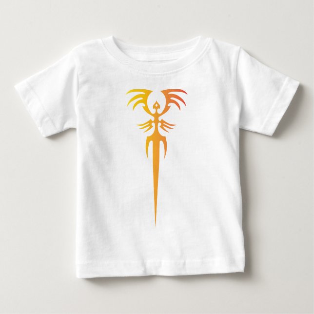 Camiseta De Bebé Dark Tribal Phoenix Emblem – Mythic Symbol (Anverso)