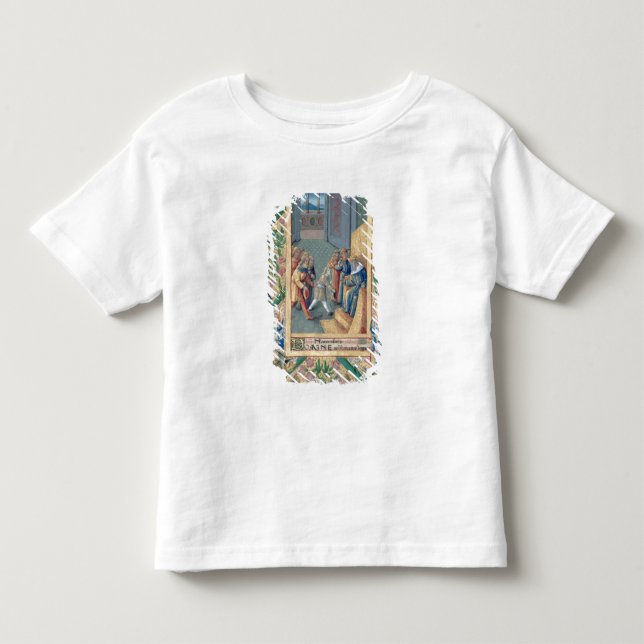 Camiseta De Bebé David está siendo enviado a Saul (Anverso)