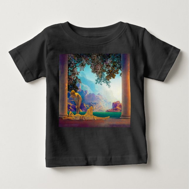 Camiseta De Bebé Daybreak, 1922 por Maxfield Parrish (Anverso)
