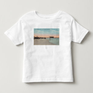 Camiseta De Bebé Daytona, FL - vista de la playa con los coches y