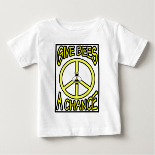 Camiseta De Bebé Dé a abejas una oportunidad