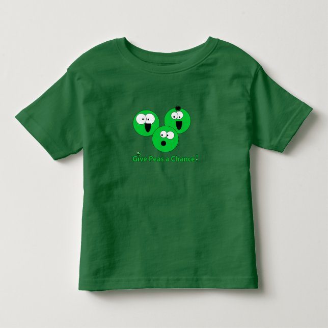 Camiseta De Bebé Dé a guisantes una oportunidad (Anverso)