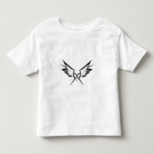 Camiseta de bebé de alas tribales lindas