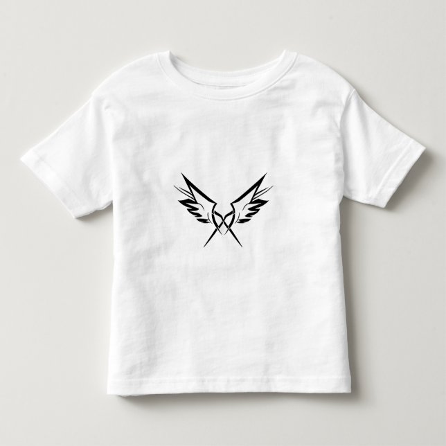 Camiseta de bebé de alas tribales lindas (Anverso)