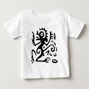 Camiseta de bebé de arte tribal abstracto