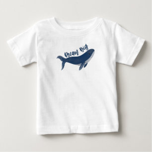 Camiseta de bebé de ballena "Dream Big"