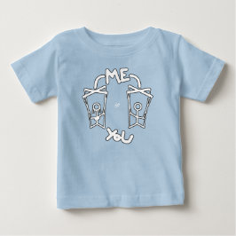 Camiseta de bebé de broma sobre la dinámica entre 