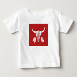 Camiseta de bebé de Búfalo Fantasma Rojo