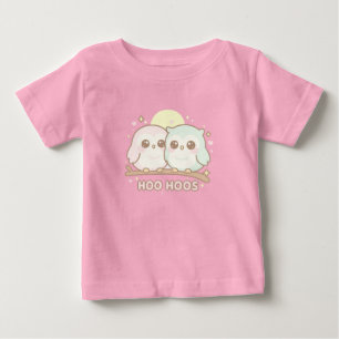 Camiseta de bebé de búho adorable – “Hoo Hoos”