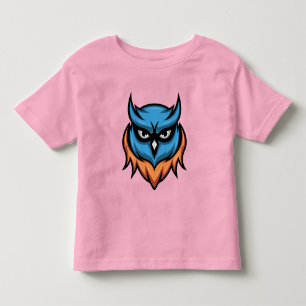 Camiseta de bebé de búho colorido lindo