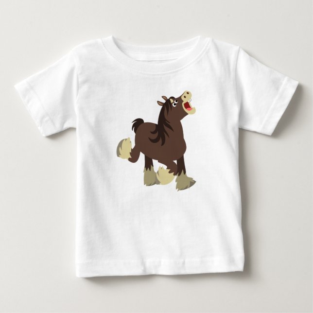 Camiseta de bebé de caballos de Personalizado exub (Anverso)