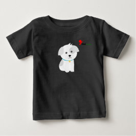 Camiseta de bebé de cachorrito 