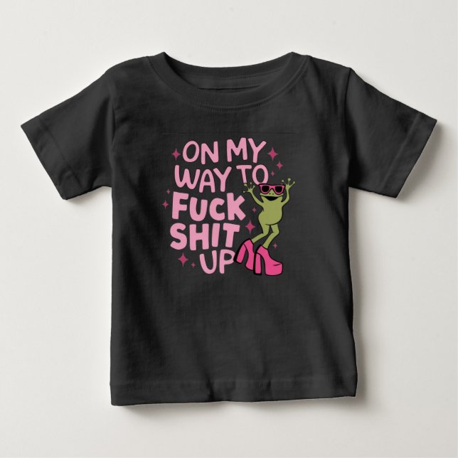 Camiseta De Bebé De camino al caos (Anverso)