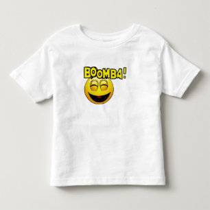 camiseta de bebé de cara divertida