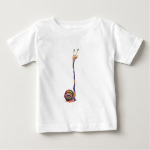 Camiseta de bebé de caracol divertida