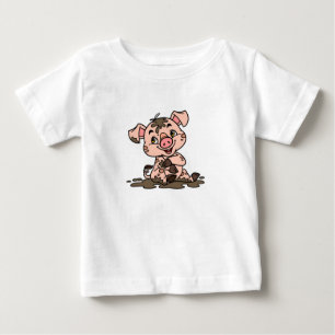 Camiseta de bebé de cerdo