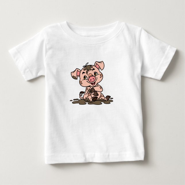 Camiseta de bebé de cerdo (Anverso)
