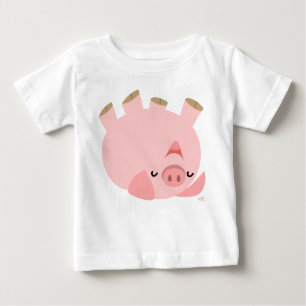 Camiseta de bebé de cerdo Personalizado