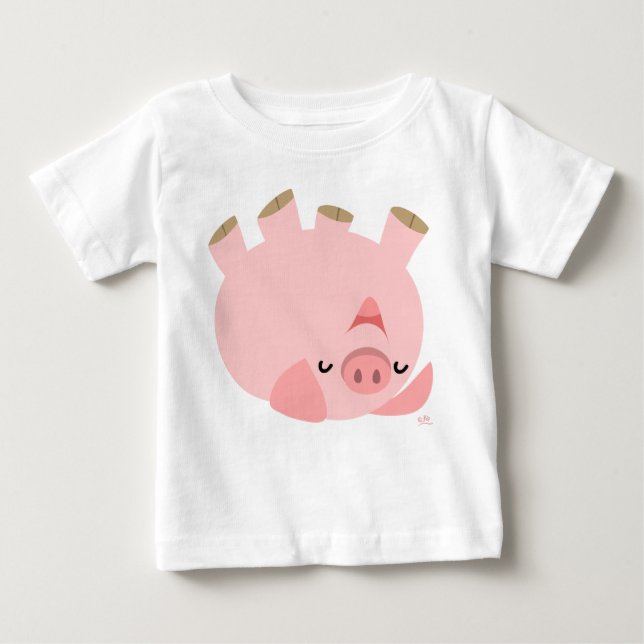 Camiseta de bebé de cerdo Personalizado (Anverso)