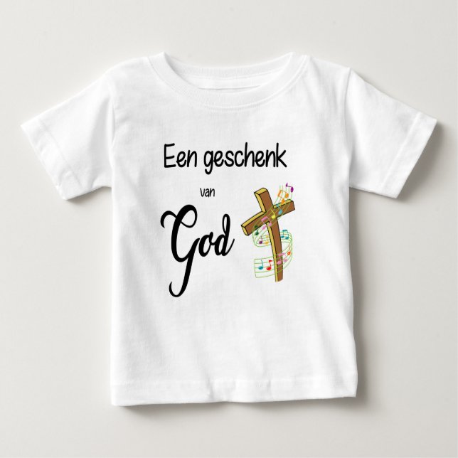 Camiseta de bebé de Christelijk - Je bent een gesc (Anverso)