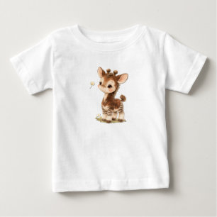 Camiseta de bebé de ciervo Okapi – B adorable con 