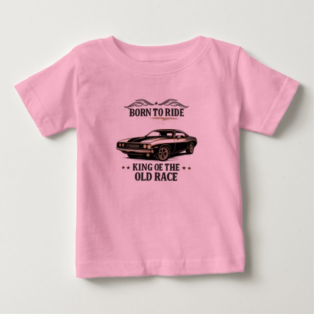 Camiseta de bebé de coche muscular clásico (Anverso)