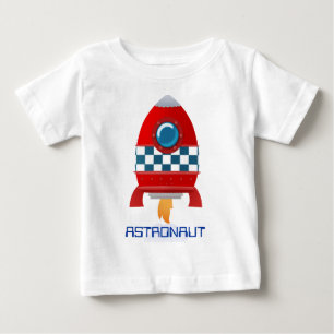 Camiseta de bebé de cohete espacial