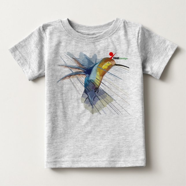 Camiseta de bebé de colibrí adorable  (Anverso)