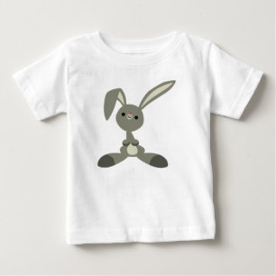 Camiseta de bebé de conejo de dibujos animados lin
