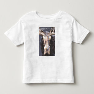 Camiseta De Bebé De ConnecticutMoose cierre para arriba